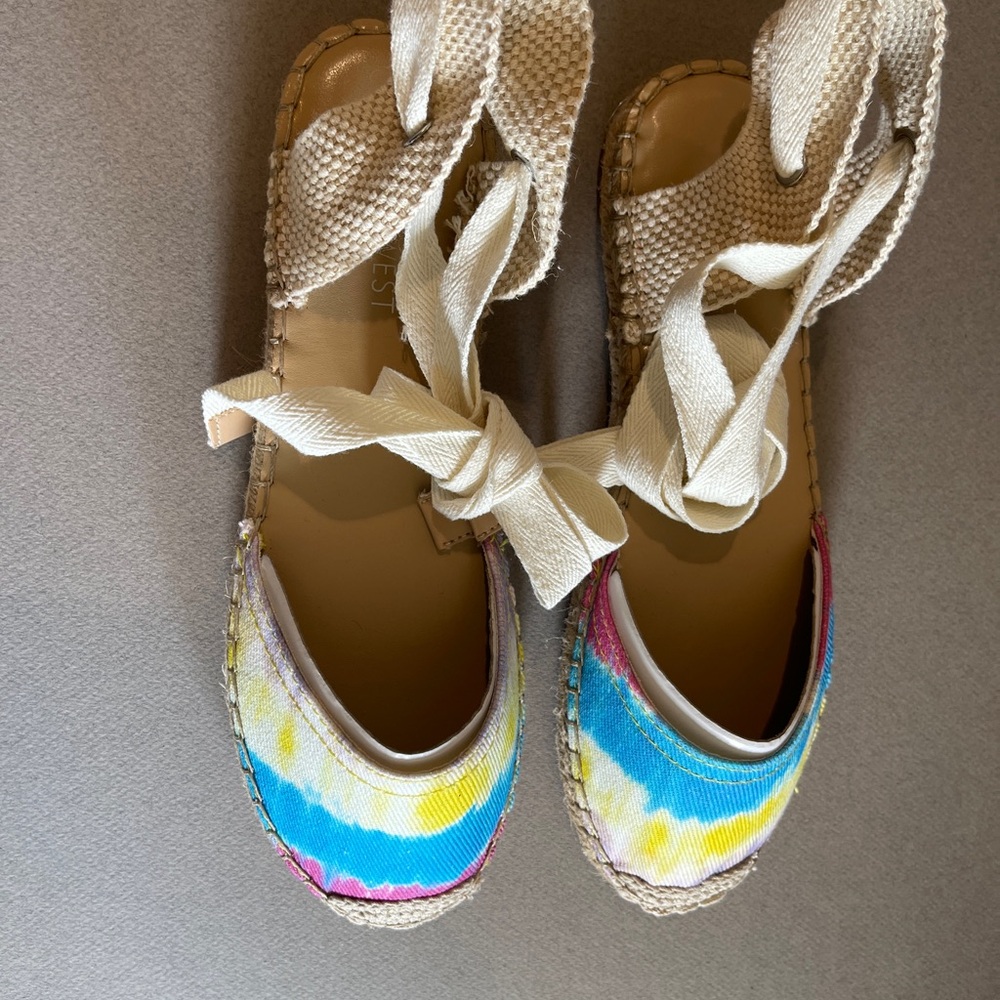 🌷 Nine West Lace-Up Espadrilles Sandals - NEW 🌷